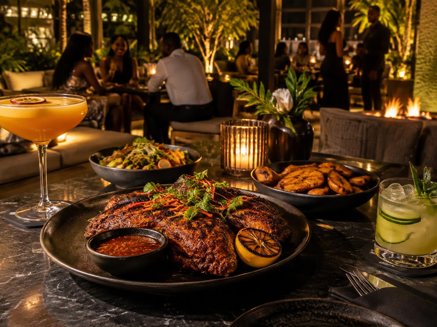 Dinner and cocktails at the lounge